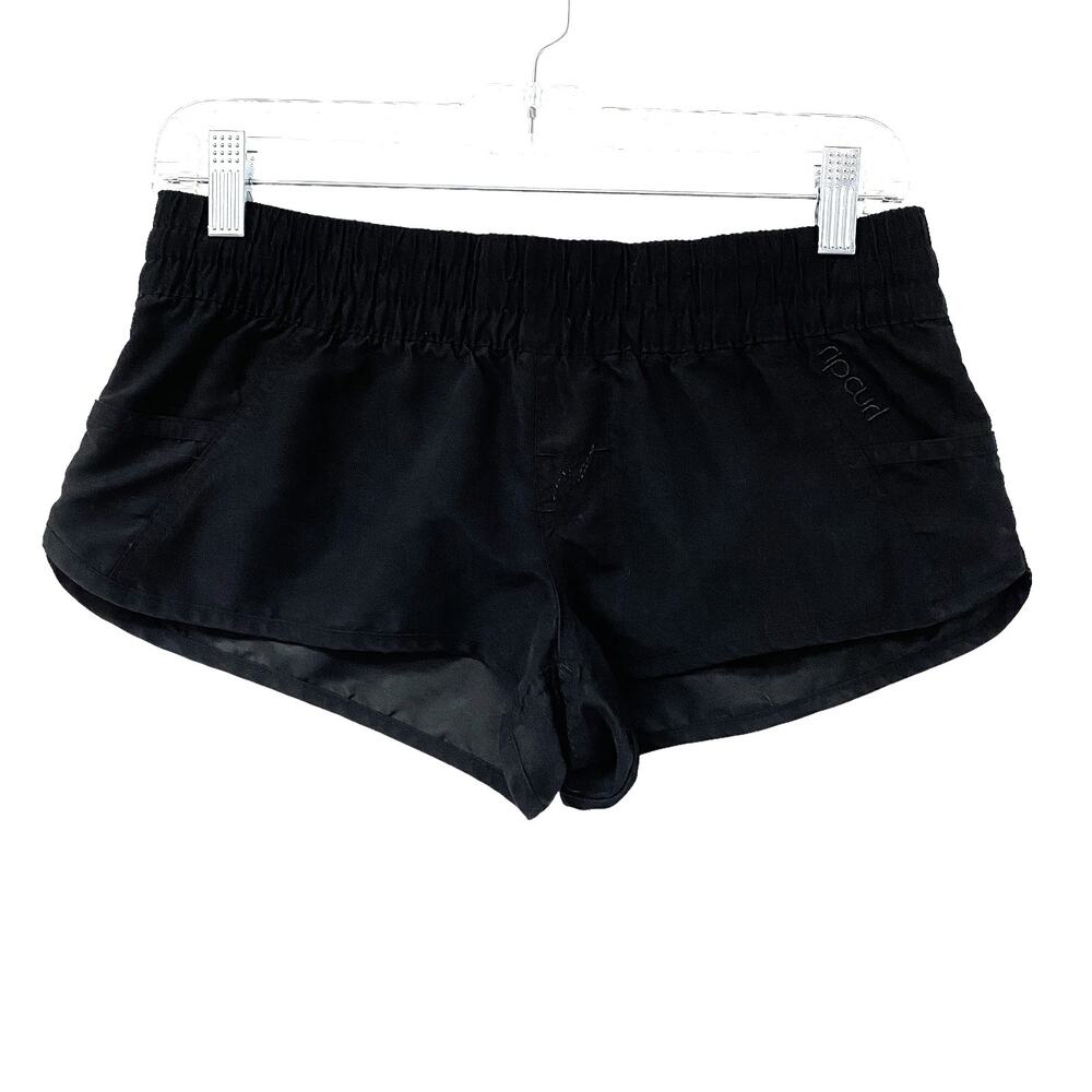 Rip Curl Womens Size S Black Elastic Waist Pocket Swim Shorts